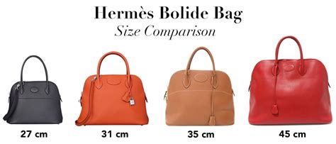 Hermes bolide bag dimensions